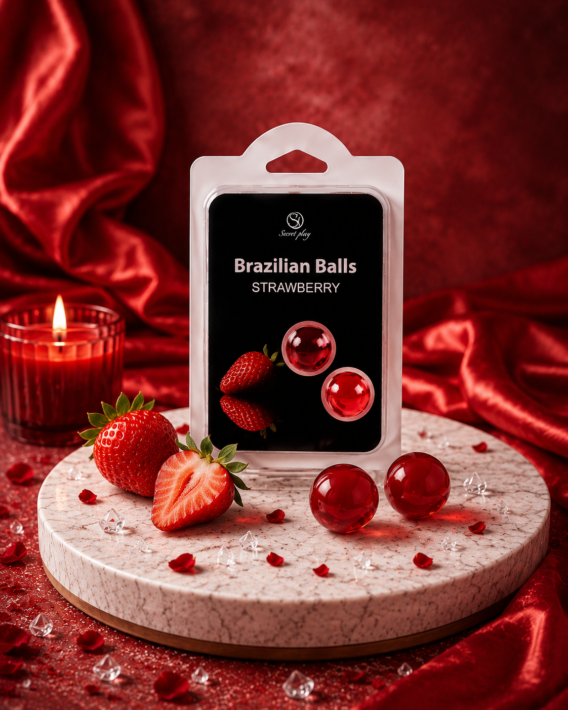 Brazilian balls fraise